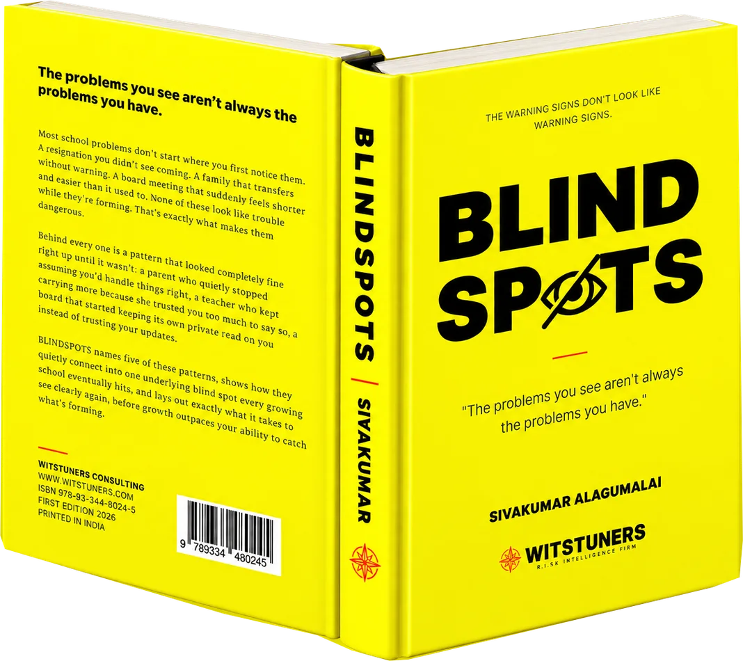 BLINDSPOTS by Sivakumar Alagumalai, a book for school principals and leaders